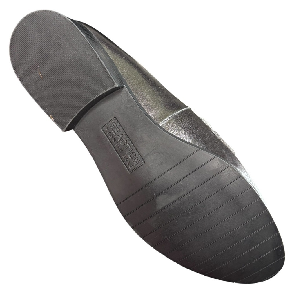 REACTION Kennith Cole Jet Forward Metallic Heeled Tassel Loafers, Womens Size 9 - Picture 7 of 9